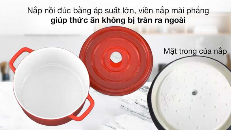 Nồi gang đúc tráng men Arber NG24MD - Hàng chính hãng