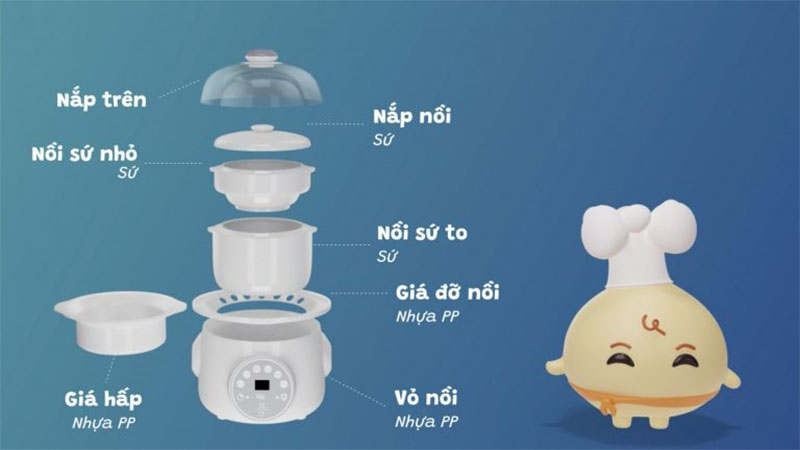 Nồi hầm cách thuỷ 2 tầng STEW 2 Fatzbaby FB9110ZT - Hàng chính hãng
