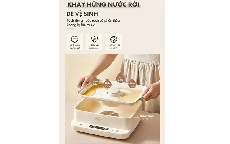 Nồi hấp đa năng Bear DZG-CA2D1  - Hàng chính hãng