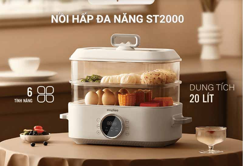 Nồi hấp đa năng Snapbee ST2000 - Hàng chính hãng