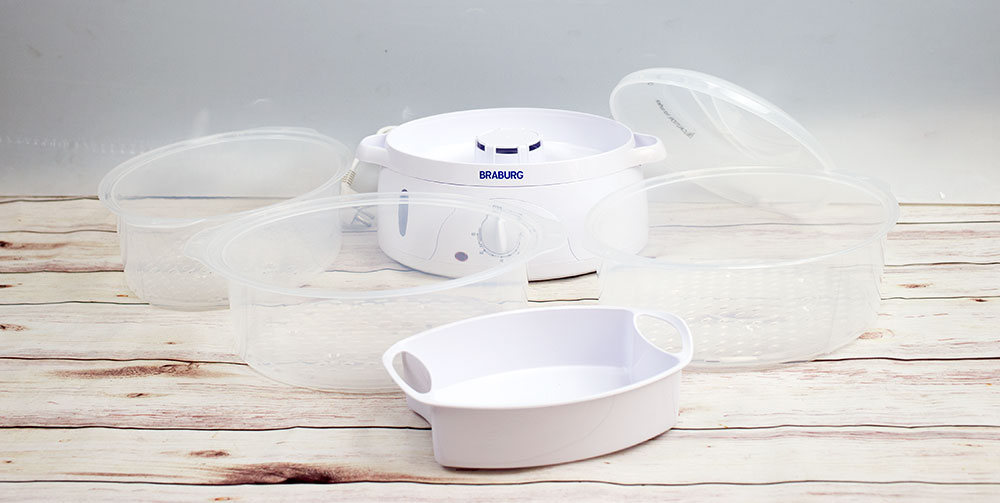 Nồi hấp điện 3 tầng Braburg B3K