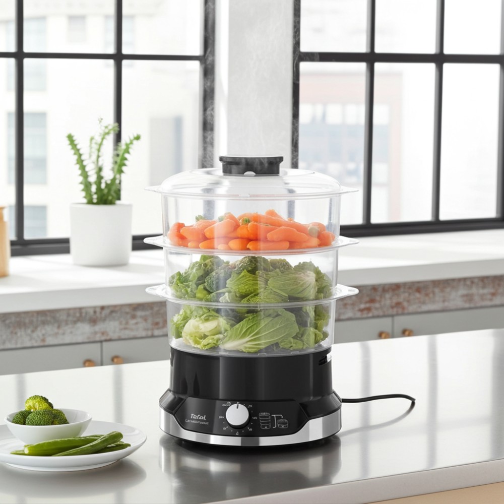 Nồi hấp điện 3 tầng Tefal VC2048 - Hàng chính hãng