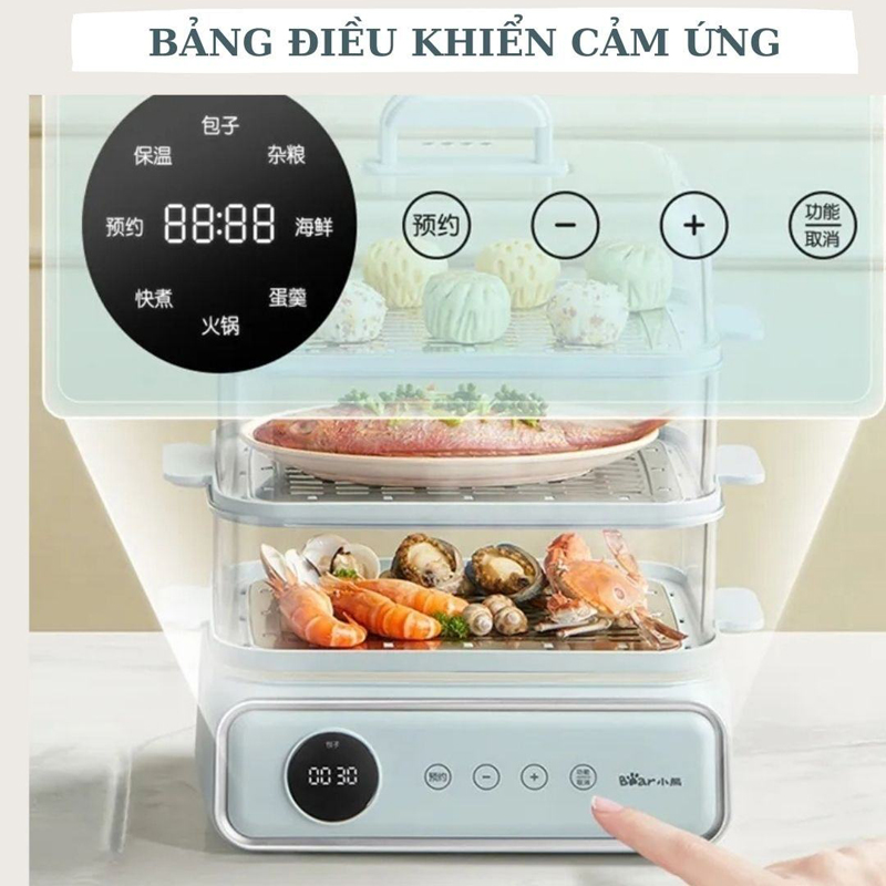 Nồi hấp điện đa năng Bear DZG-P20W7 - Hàng chính hãng