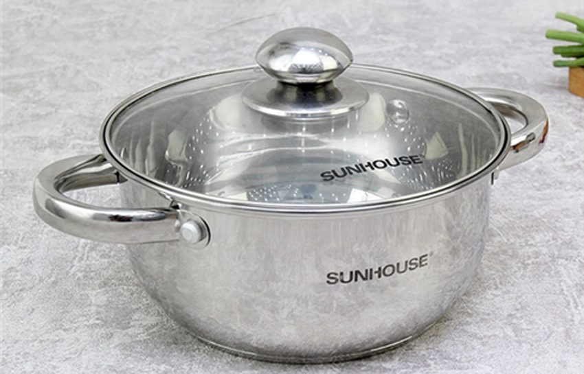 Nồi inox 3 đáy Sunhouse SH22124