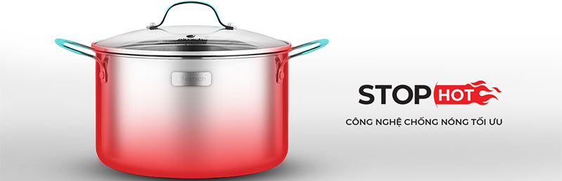 Nồi inox cao cấp 3 lớp đáy liền Elmich Trimax 2353733 - Hàng chính hãng