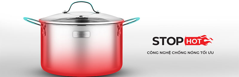 Nồi inox cao cấp 3 lớp đáy liền Elmich Trimax 2353735 - Hàng chính hãng