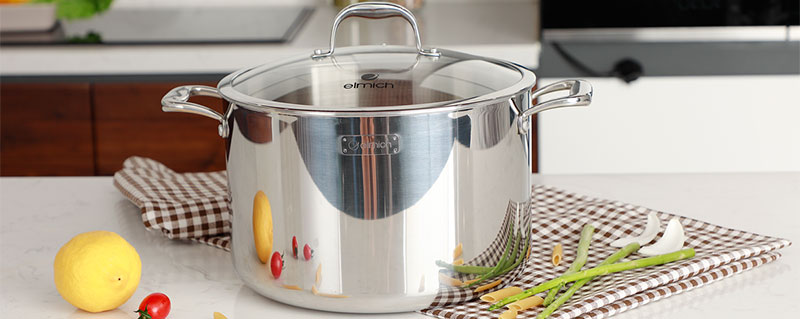 Nồi inox 3 lớp cao cấp đáy liền Elmich Trimax XS EL3748 size 24cm - Hàng chính hãng