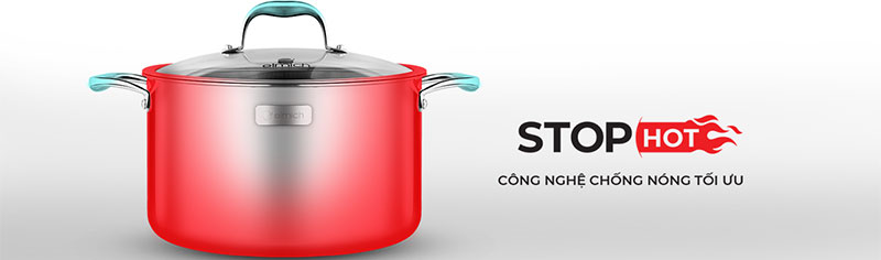 Nồi inox 3 lớp cao cấp đáy liền Elmich Trimax XS EL 3750 size 28cm - Hàng chính hãng