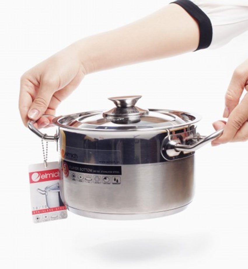 Nồi inox 304 Luxor 22cm Elmich 2355286 với thiết kế sang trọng