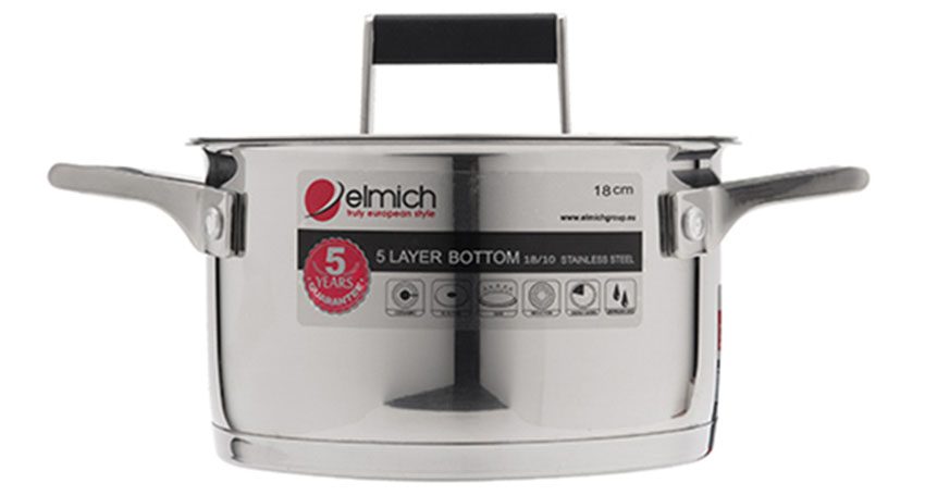 Nồi inox Amadis Elmich 2355271 18 cm - Hàng chính hãng