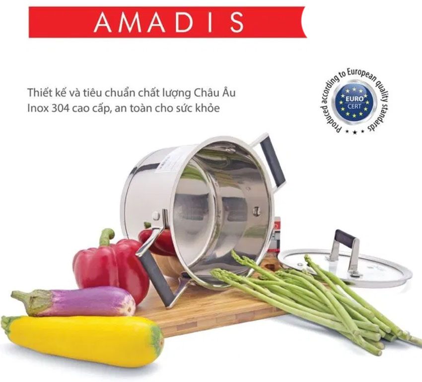 Nồi inox Amadis Elmich 2355271 18 cm - Hàng chính hãng