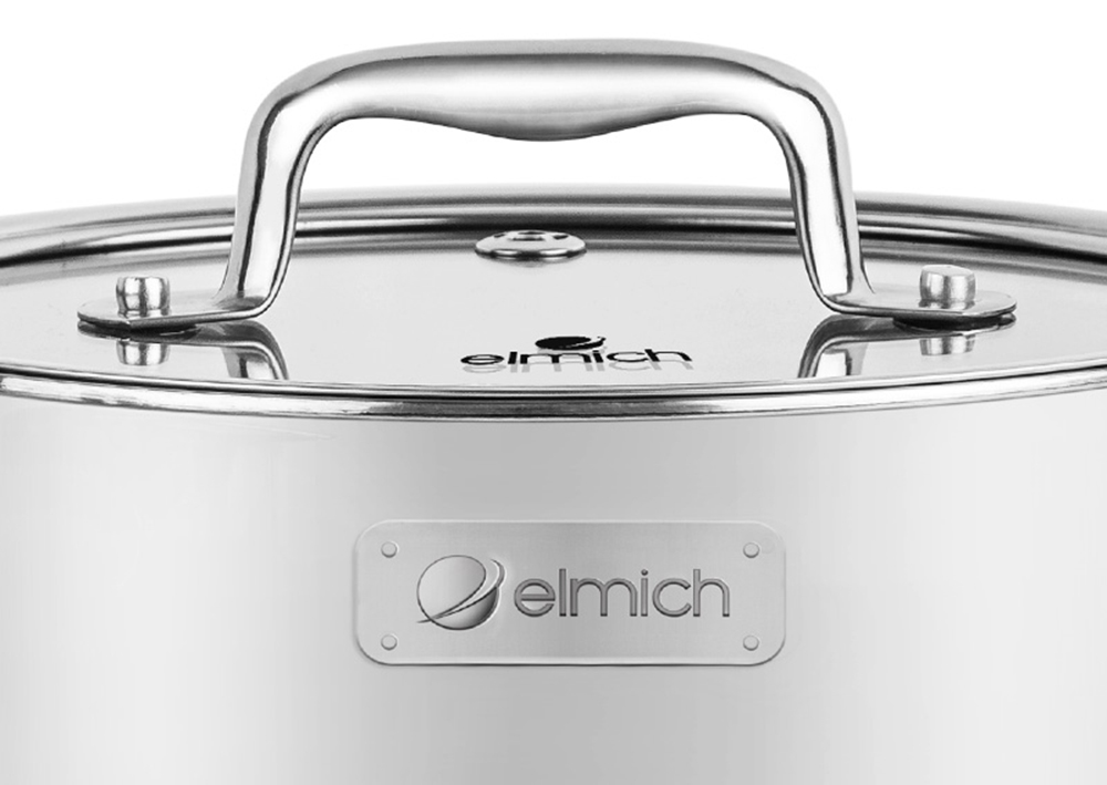 Nồi inox liền khối Elmich Trimax ECO EL-3992 size 18cm - Hàng chính hãng