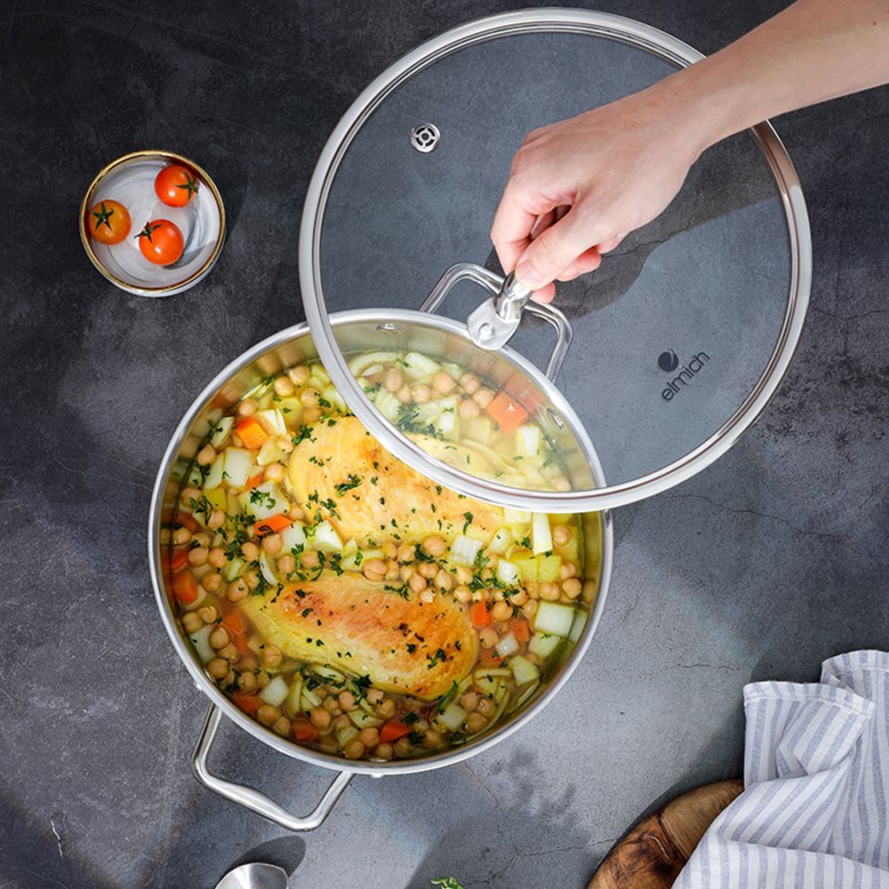 Nồi inox liền khối Elmich Trimax ECO EL-3995 size 24cm - Hàng chính hãng