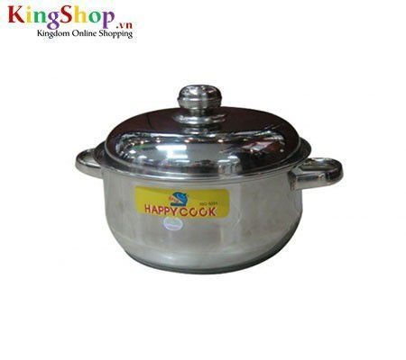 Nồi Inox 3 đáy Happy Cook N20-3DHL - Đường kính 20cm - Hàng chính hãng