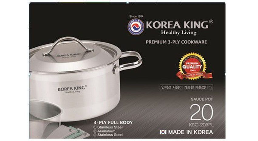 Nồi inox Korea King KSC-203PL - Hàng chính hãng