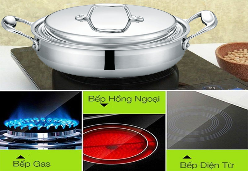 Tính năng không kén bếp của Nồi inox PoongNyun WTPIH-CL 24C