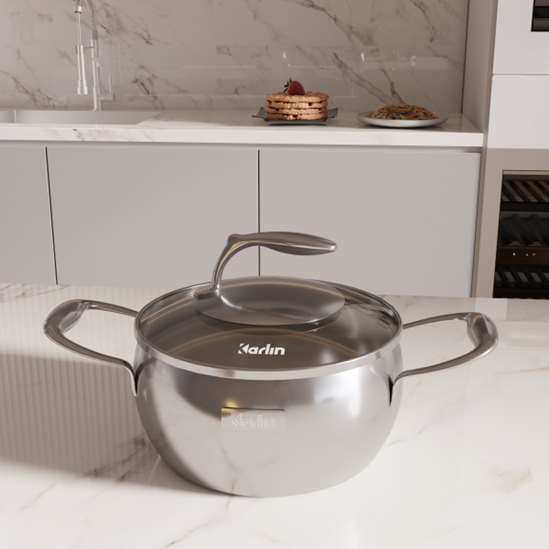 Nồi inox chống dính Karlin CR22 - Hàng chính hãng