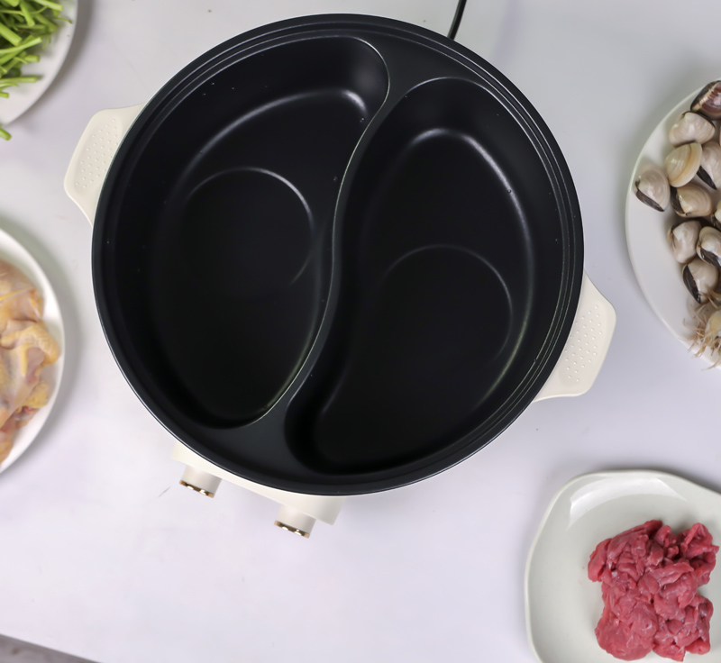 Nồi lẩu điện 2 ngăn Deerma DG50W  - Hàng chính hãng