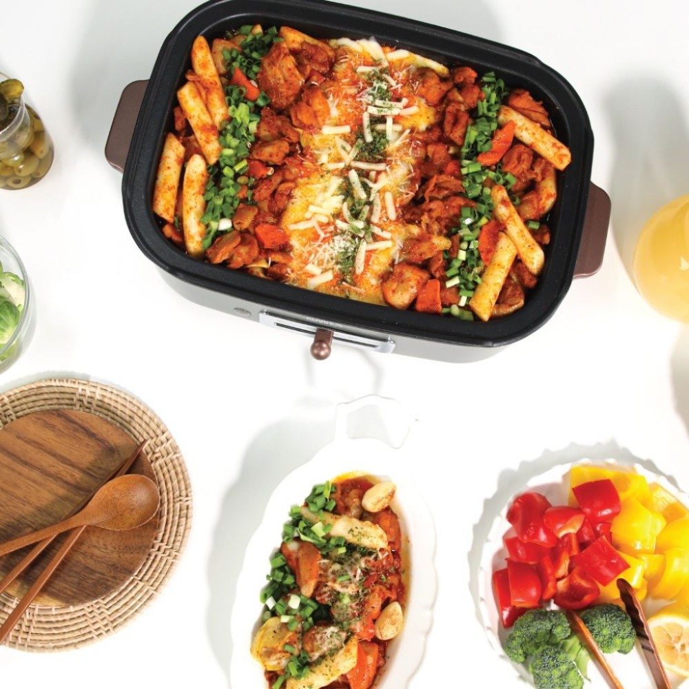 Nồi lẩu nướng điện 2 trong 1 Kuvings KMG-200B - Hàng chính hãng