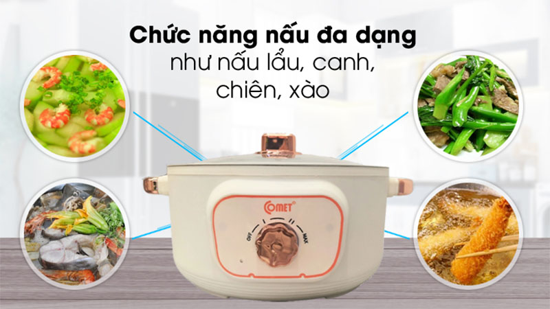 Nồi lẩu điện Comet CM7735 - Hàng chính hãng