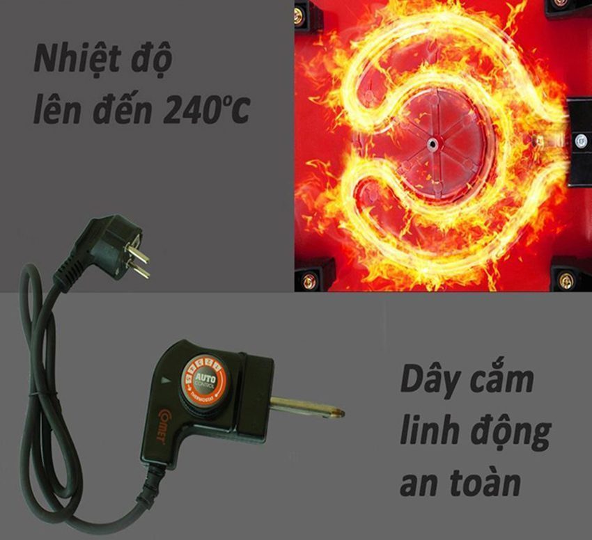 Nồi lẩu điện đa năng Comet CM7736 - Hàng chính hãng