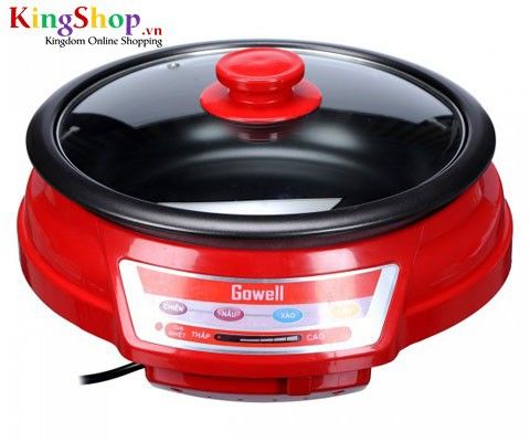 Nồi lẩu điện Gowell GW-302MR - Công suất 1300W - Hàng chính hãng