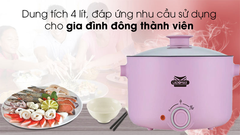 Dung tích của Nồi lẩu điện Ladomax HA-237