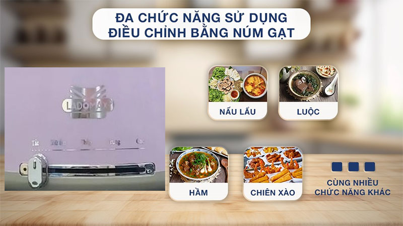 Đa chức năng của Nồi lẩu điện Ladomax HA-238