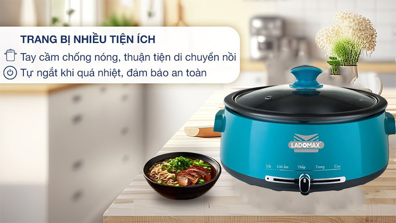Thiết kế của Nồi lẩu điện Ladomax HA-238