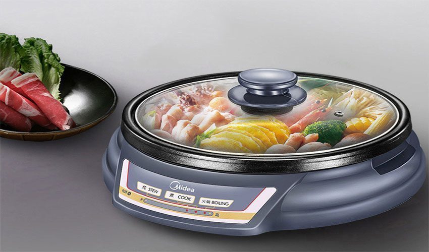 Nồi lẩu điện Midea HS136B - Hàng chính hãng
