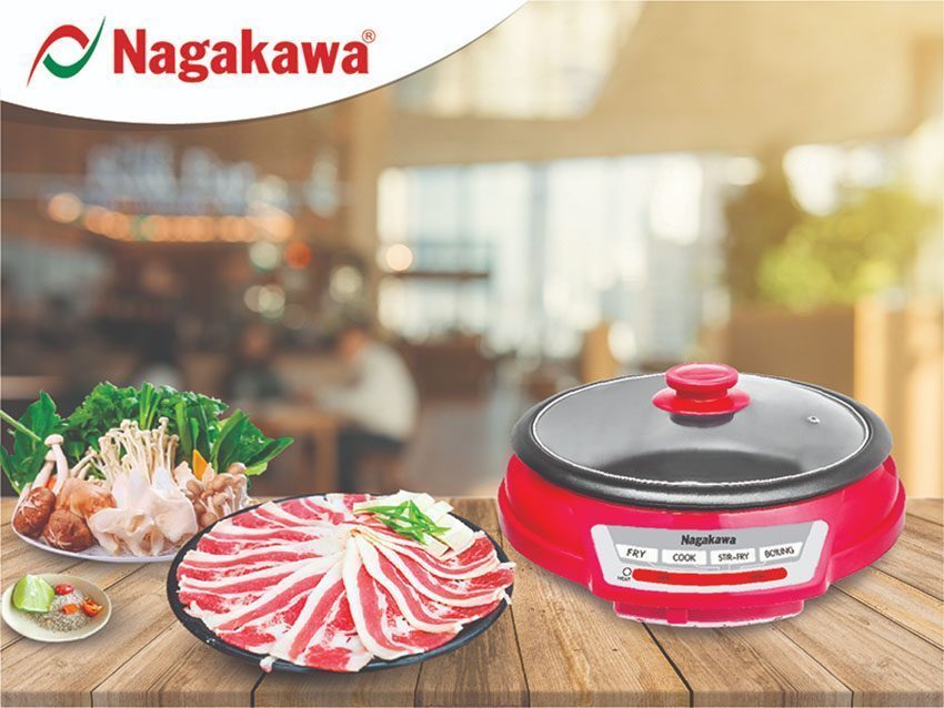 Nồi lẩu điện Nagakawa NAG1901 - Hàng chính hãng