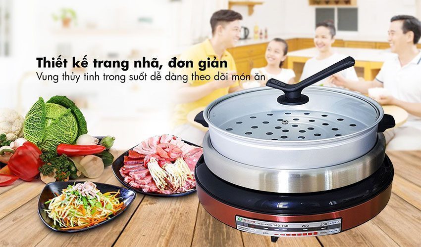 Nồi lẩu điện Rising DHP-160-LD - Hàng chính hãng