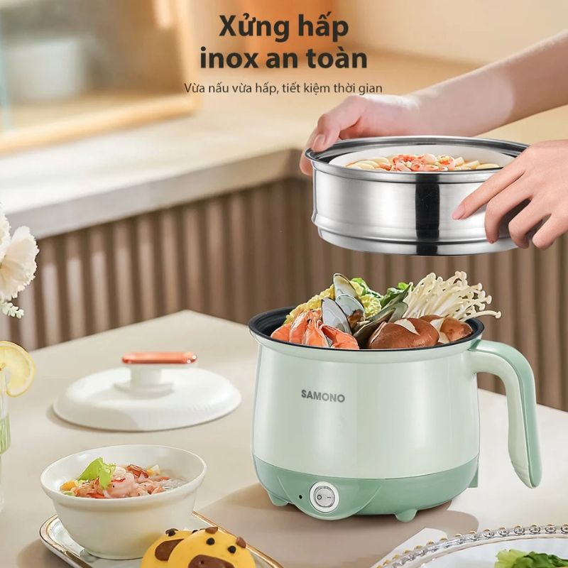 Nồi điện đa năng dung tích 1.5L Samono SW-DG01P - Hàng chính hãng