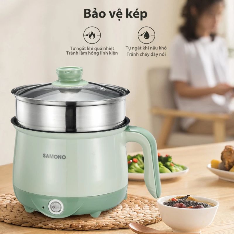 Nồi điện đa năng dung tích 1.5L Samono SW-DG01P - Hàng chính hãng