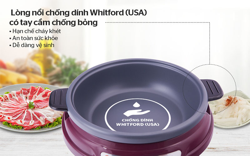 Nồi lẩu điện Sunhouse SH535L - Hàng chính hãng