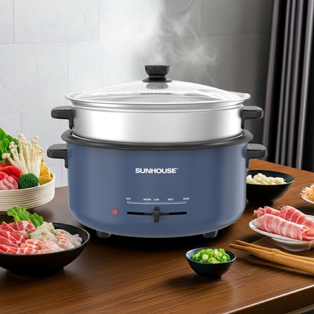 Nồi lẩu điện Sunhouse SHD4524 - 3.5 lít - Hàng chính hãng