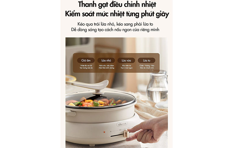 Nồi lẩu điện đa năng Bear DHG-C40T1 - Hàng chính hãng