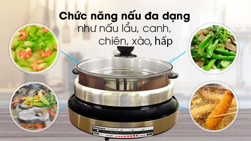 Nồi lẩu điện đa năng Disloma NQ-LD3N - Hàng chính hãng