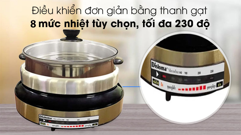 Nồi lẩu điện đa năng Disloma NQ-LD3N - Hàng chính hãng