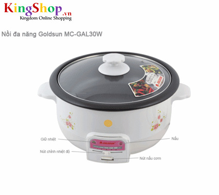 Nồi lẩu điện đa năng Goldsun MC-GAL30 W