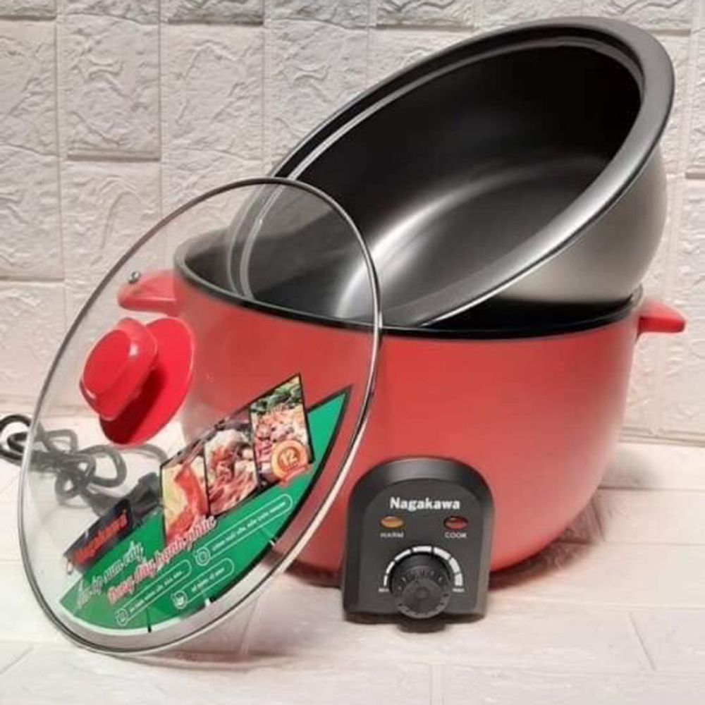 Nồi lẩu điện đa năng Nagakawa NAG1904 (3,5 lít) - Hàng chính hãng
