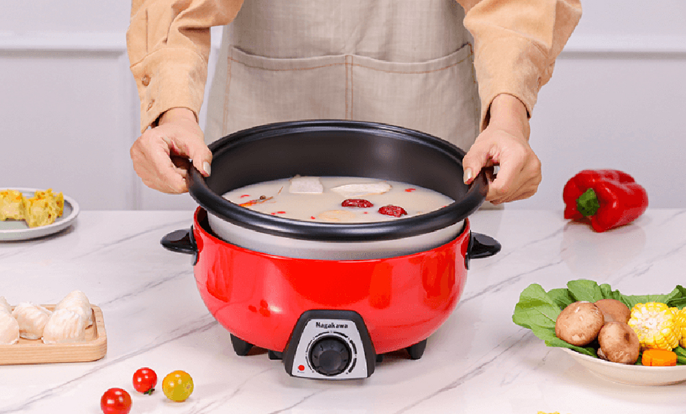 Nồi lẩu điện đa năng Nagakawa NAG1904 (3,5 lít) - Hàng chính hãng