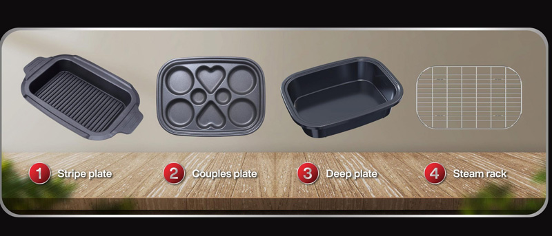 Đa dạng các phụ kiện đi kèm để bạn chế biến được nhiều món ăn hơn