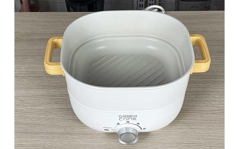 Nồi lẩu điện hấp GreenCook GCEH233 - Hàng chính hãng