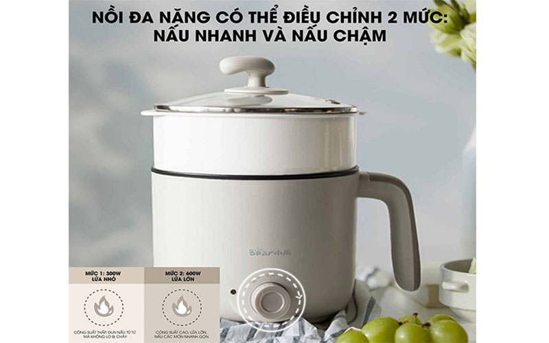 Điều khiển của Nồi lẩu điện mini Bear DRG-C12K1