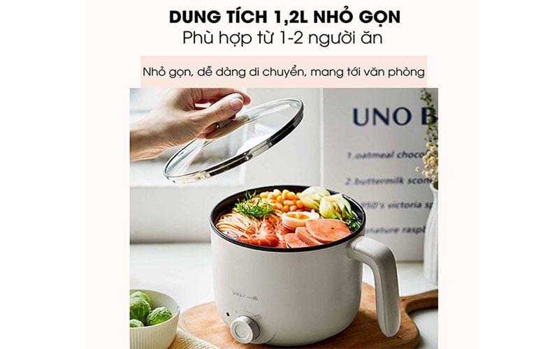 Dung tích của Nồi lẩu điện mini Bear DRG-C12K1