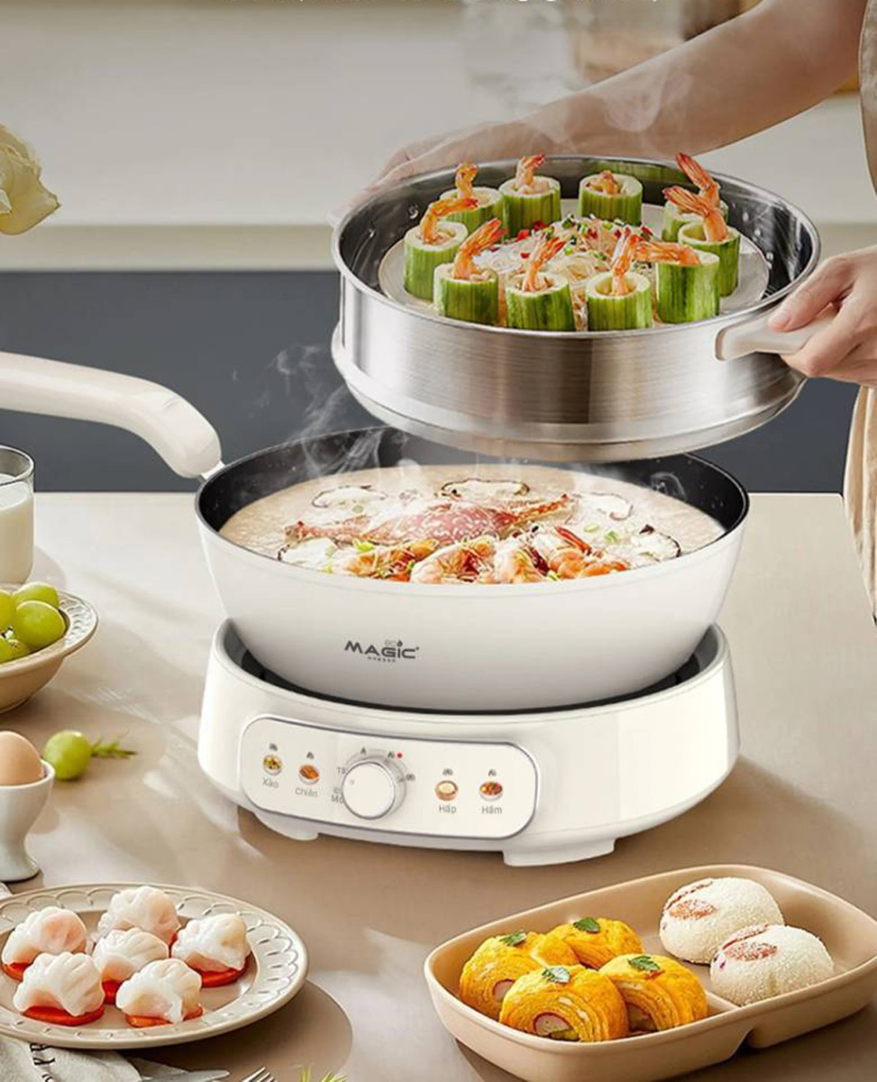 Nồi lẩu hấp hơi thủy nhiệt Magic Eco AC-284 - Hàng chính hãng