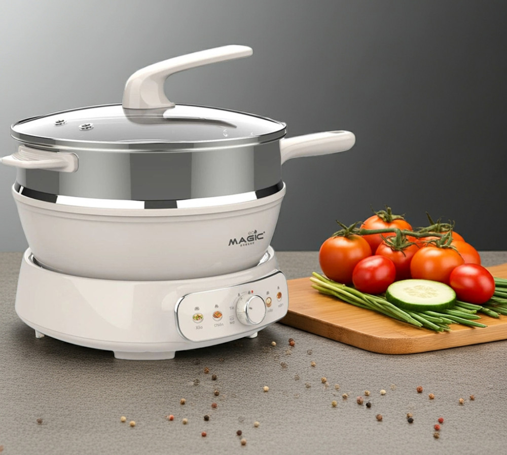 Nồi lẩu hấp hơi thủy nhiệt Magic Eco AC-284 - Hàng chính hãng