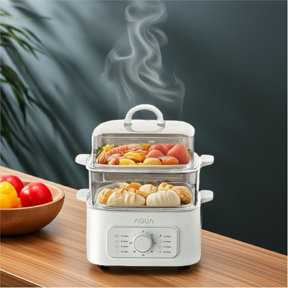 Nồi lẩu hấp đa năng Aqua ASMC-ES902(W) - Hàng chính hãng