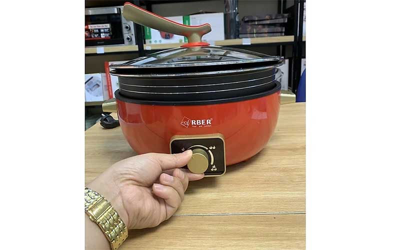 Nồi lẩu nướng đa năng Arber HH06LRED - Hàng chính hãng